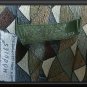 Abstract MODULES Tie 61 Long X 4 Wide Silk Brown Green