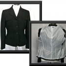 Womens 6 P M Black STRESA Military Look Blazer Jacket