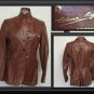 Womens Sz 10 M ETIENNE AIGNER Burgundy LEATHER Jacket
