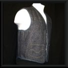 DENIM Sherpa JEANS JACKET VEST Vintage 60's MENS Sz M L