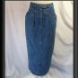 VINTAGE 80'S WOOLRICH Dark Wash Denim Jeans Skirt  XS 0