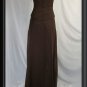 S MARI LEE Chiffon LONG 2PC DRESS SKIRT CORSET Set NEW