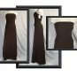 S MARI LEE Chiffon LONG 2PC DRESS SKIRT CORSET Set NEW