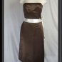 BILL LEVKOFF Classics BROWN FORMAL COCKTAIL Dress Sz 10