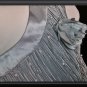 Vintage 80's PATRA LONG SILVER COCKTAIL EVENING Dress 8