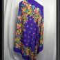 RICKIE FREEMAN Purple TERI JON Silk Skirt SUIT Scarf 10