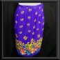 RICKIE FREEMAN Purple TERI JON Silk Skirt SUIT Scarf 10