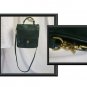 VINTAGE COACH DARK GREEN LEATHER CROSS BODY PURSE  5130