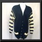 BENETTON ITALY Long NAVY BLUE Sweater Cardigan WOMENS L