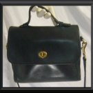 VTG CLASSIC COACH BLACK LEATHER CROSS BODY PURSE  9870