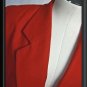 10 P L   JACKET Blazer MILITARY LONG RED WOOL PENDLETON