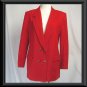 10 P L   JACKET Blazer MILITARY LONG RED WOOL PENDLETON
