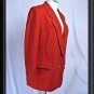 10 P L   JACKET Blazer MILITARY LONG RED WOOL PENDLETON