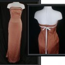 Long Formal COPPER JORDAN STRAPLESS SHEATH Dress Sz 6 M