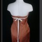 Long Formal COPPER JORDAN STRAPLESS SHEATH Dress Sz 6 M