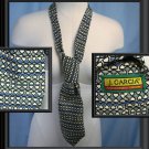 JERRY GARCIA Tie Mens Silk Necktie Blue Stained Glass