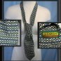 JERRY GARCIA Tie Mens Silk Necktie Blue Stained Glass