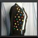 INC Soft Angora Nylon Sequin Flower Size Small Sweater