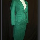 WOMENS 4 S XS P JACKET SKIRT SUIT GREEN Wool PENDLETON