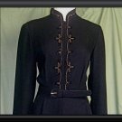 Beaded LIZ CLAIBORNE Jumper Jumpsuit BLACK  10 10P M L