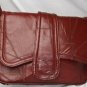 Vintage Brown 70's Patchwork Faux Leather Wrist Purse