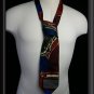 100% Silk Ted Lapidus Music Theme Tie Radio Saxophone