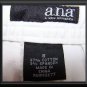 ANA White Stretch CAPRI Cropped PANTS WOMENS Size 8 M