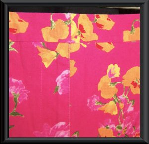 FLORAL PINK Stretch CAPRI Cropped PANTS WOMENS 14 L XL
