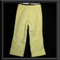 NEW YORK & CO Yellow Stretch CAPRI Crop PANTS Sz 4 S XS