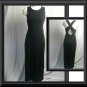 Long Black Stretch Sexy Cocktail Evening Dress 9 10 M S