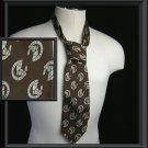 Wide Vintage Tie Race Track Horse Shoes Good Luck LUCKY