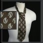 Wide Vintage Tie Race Track Horse Shoes Good Luck LUCKY