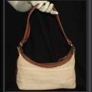 TAN PURSE WOVEN Handbag KNIT SPRING  CARIBBEAN JOE  BAG