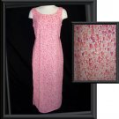 LONG TANK Size 6 M Pink Summer MAXI Dress Floral Print