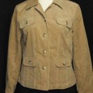 Womens Brown Cord VILLAGER Stretch Jacket M 6 POCKETS