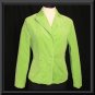 Womens BRIGHT GREEN Corduroy MASSINI Stretch Jacket 8 M