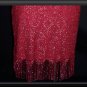 GUNNE SAX Crochet RED SILVER Stretch DRESS Size 7 Jrs M