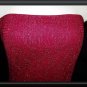 GUNNE SAX Crochet RED SILVER Stretch DRESS Size 7 Jrs M