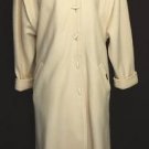 GEIGER Long BOILED WOOL Sweater COAT Off White   36 M L