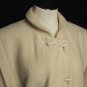 GEIGER Long BOILED WOOL Sweater COAT Off White 36 M L