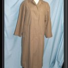 Womens Size 8 P  LONDON FOG Long Lined Trench Coat Tan
