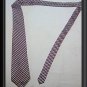 EXTRA LONG Geoffry Beene Burgundy Gray Tie 65 X 4 Wide