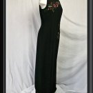 MAGGY LONDON Beaded Evening Dress Long Sheath Size 10 L