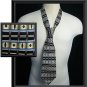 Mens Silk ZYLOS Tie X-Long 62 X 4 Wide Burgundy Black