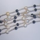 Natural Stone and Silver Beads Bracelet Natural Stone and Silver Beads Bracelet
