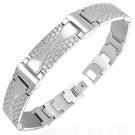 Stainless Steel Snake Skin Wristband Bracelet
