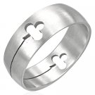 Stainless Steel Clover Ring - Size 9 Stainless Steel Clover Ring - Size 9