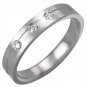 Stainless Steel Ring w/ CZ - Size 7