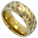 Goldtone Tungsten Carbide Band Ring Size 10 Goldtone Tungsten Carbide Band Ring Size 10