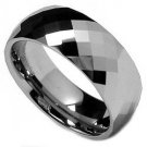 Tungsten Carbide Diamond Cut Band Ring - Size 11 Tungsten Carbide Diamond Cut Band Ring - Size 11